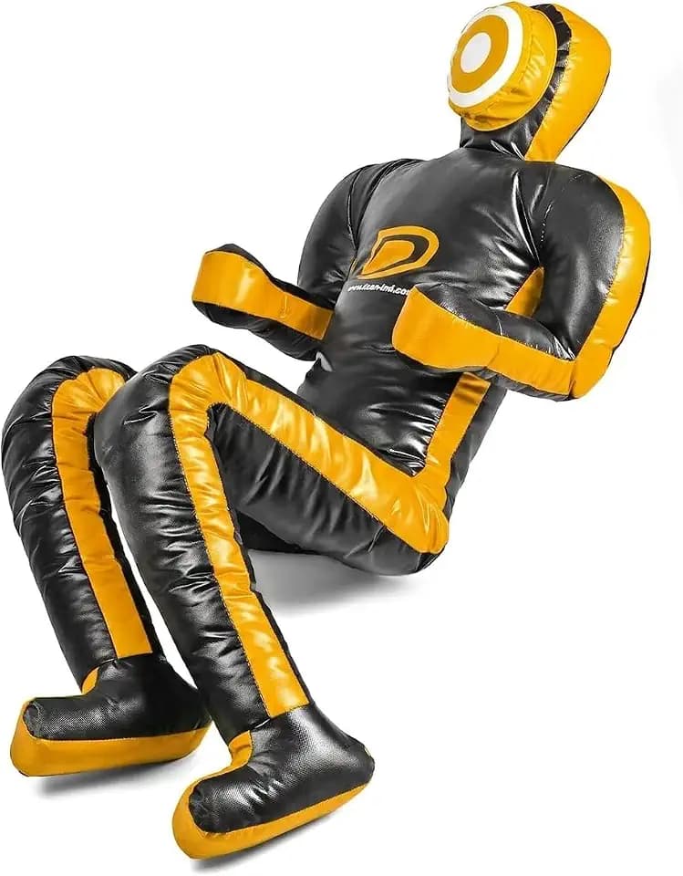 Grappling Dummy Multicolor – BJJ, MMA, Wrestling & Judo Training Dummy – Durable Punching Bag for Martial Arts & Self Defense Practice 180cm Unfilled