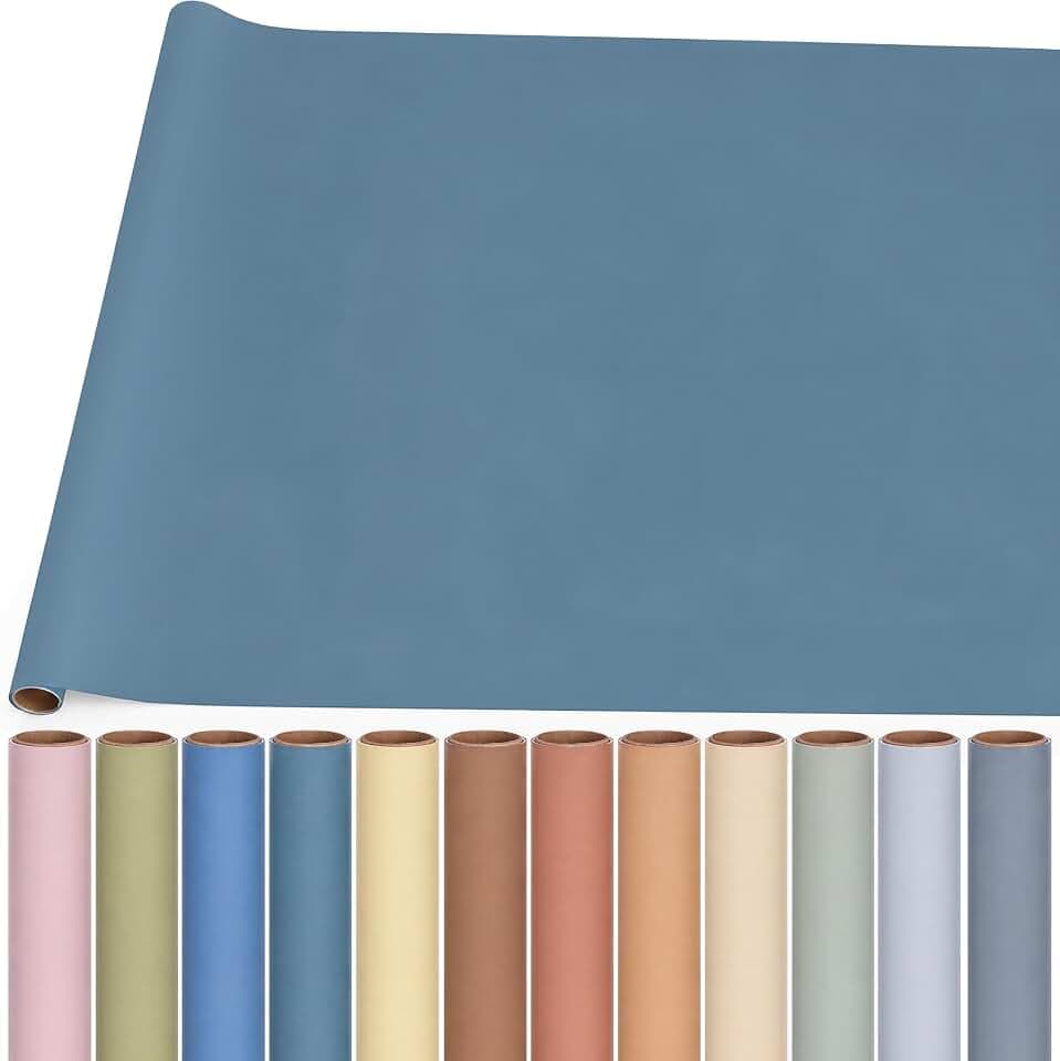 Breling 12 Rolls 47.2" x 12 ft Colored Bulletin Board Paper, Boho Color