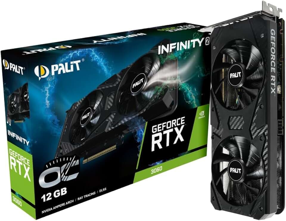 Palit GeForce RTX 3060 Infinity 2 OC 12GB GDDR6 Gaming Grafikkarte