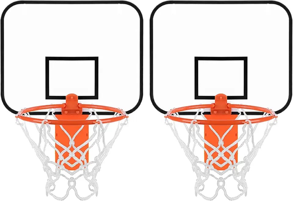 Trash Can Basketball Hoop, Mini Basketball Hoop for Wall Door Garbage Bin for Office Bedroom Bathroom Home, Portable Indoor Stress Relief Game, Sports Decor, Basketball Gift for All Ages