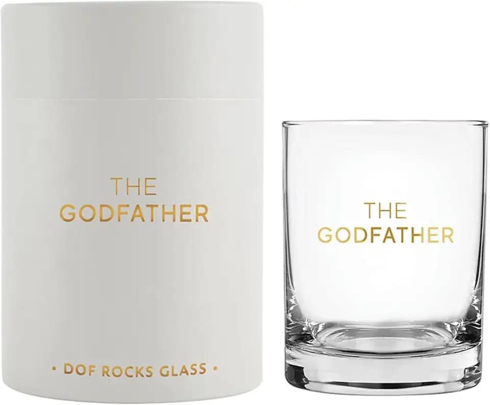 Stephan Baby New Baby Gifts for Adults Whiskey Glass - Gift Boxed Double Old Fashioned Tumbler, 14-Ounce, The Godfather