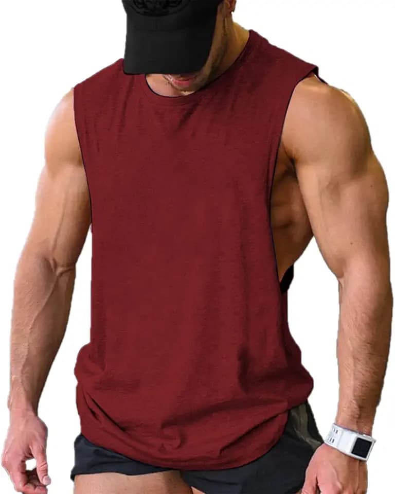 COOFANDY Men Workout Tank Top 2 Pack Gym Bodybuilding Sleeveless T Shirts