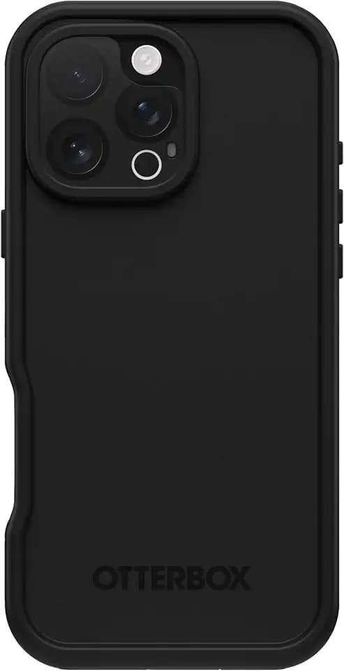 OtterBox iPhone 16 Pro Max FRFRE Series wasserdichte Hülle mit MagSafe (entworfen von LifeProof) – Schwarz, wasserdicht, 60% recycelter Kunststoff, schlank und stilvoll