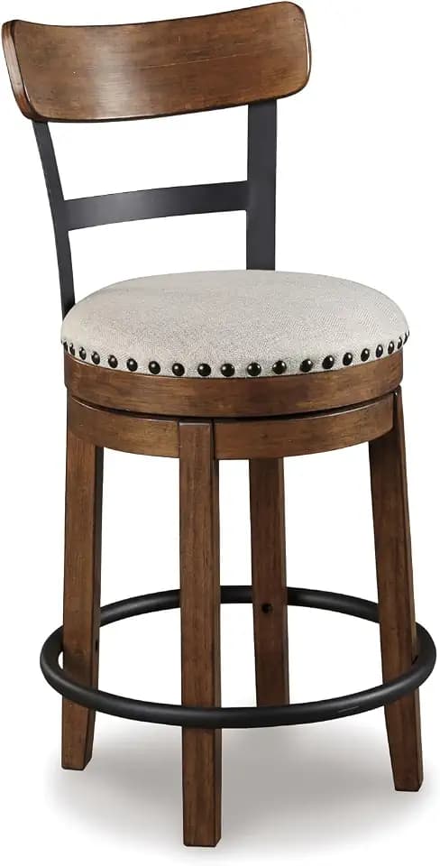 Signature Design by Ashley Valebeck Counter Height Bar Stool, Brown