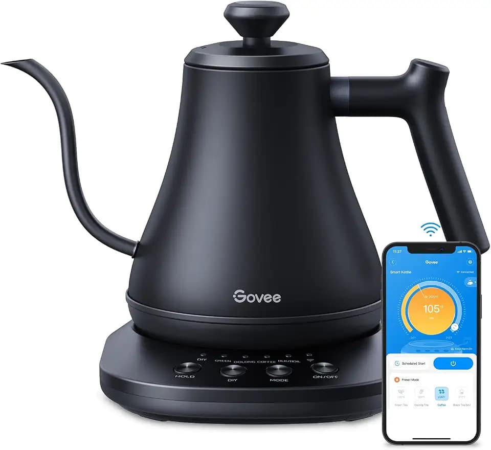 Govee Smart Electric Kettle, WiFi Variable Temperature Gooseneck Tea Kettle