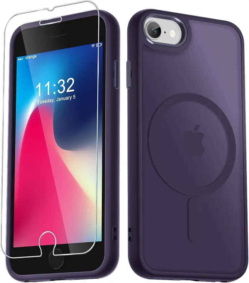 YENAPOON for iPhone SE Case 2022(3rd)/2020(2nd), iPhone 8/7 Case, Purple