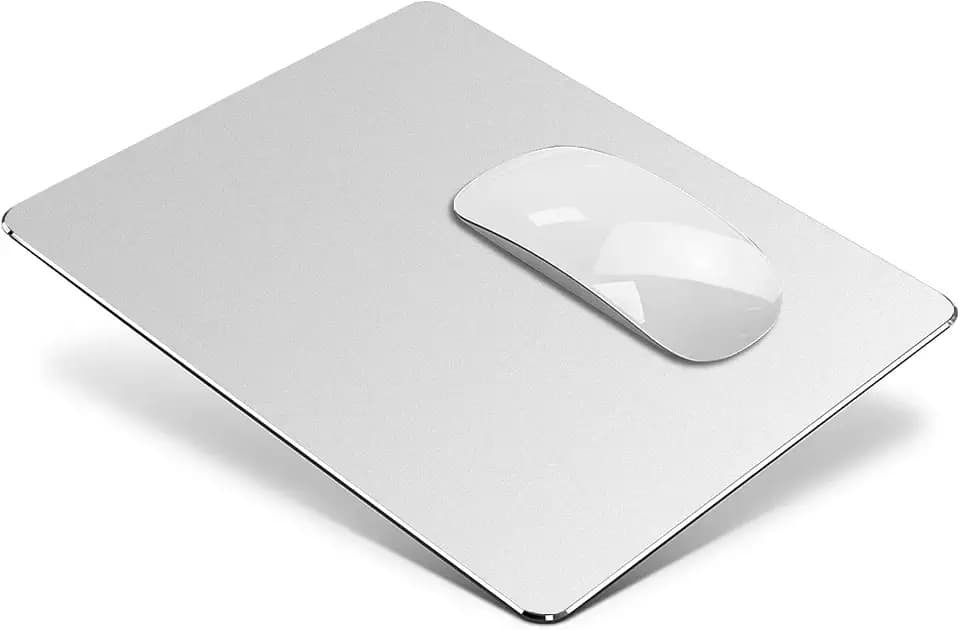 Vaydeer Gaming Mauspad, doppelseitig, 23 x 18 cm, Silber
