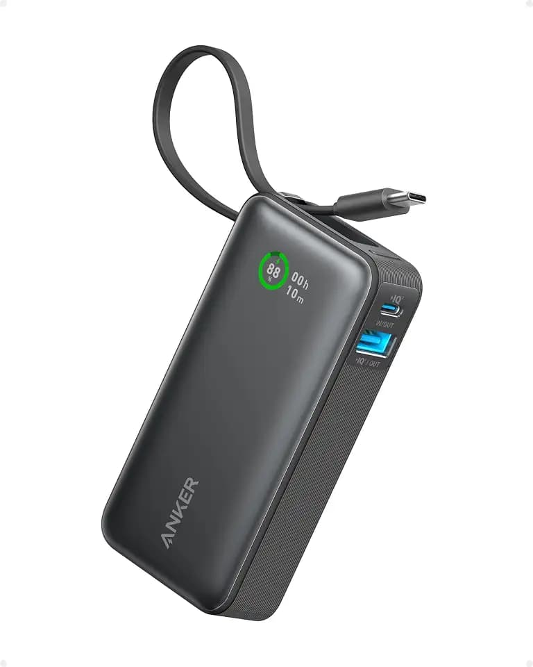 Anker Nano 10000mAh Powerbank, 30W Max, integriertes USB-C Kabel