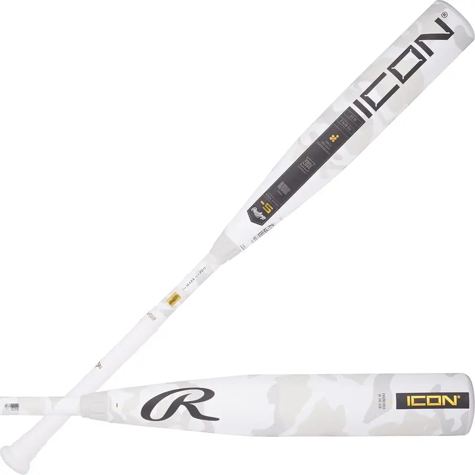 Rawlings | 2025 ICON Baseball Bat | USSSA | -5/-8/-10 | 2 Pc. Composite