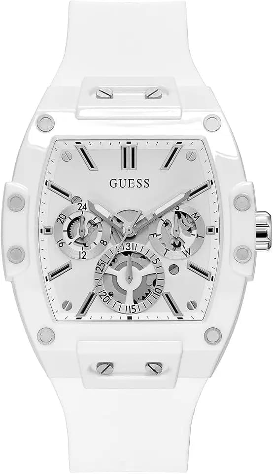 Guess Men's GW0G Series| Analog Trend Watch| Polycarbonate Case| Silicone Bracelet | 50M Water Resistance