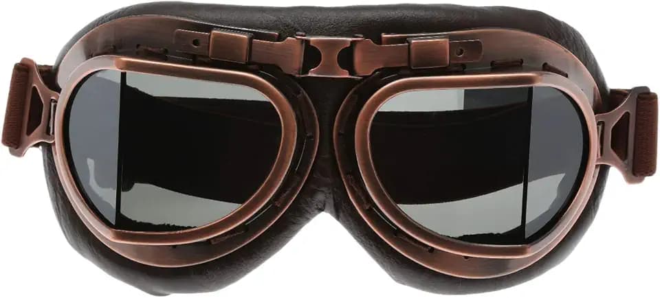 Dreld Winddicht Motorradbrille Vintage, Helmbrille Crossbrille, Retro Fliegerbrille, Motorrad Überbrille, Roller Brille Radbrille für Atv Bike Motocross Brille Schutzbrille