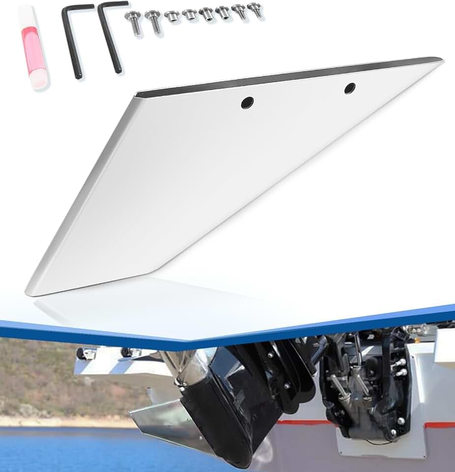 35-SS625 Skeg Guard Protector, Marine Grade Stainless Steel Skeg Cover for Mercury, Honda, Yamaha, Nissan Damaged Outboards Skeg Repair Kit