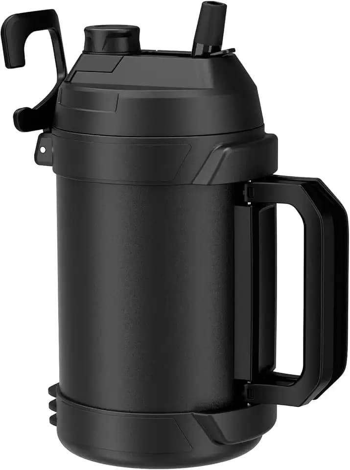 Zukro 1 Gallon Insulated 18/8 Stainless Steel Water Jug, Keep Cold 48 Hrs