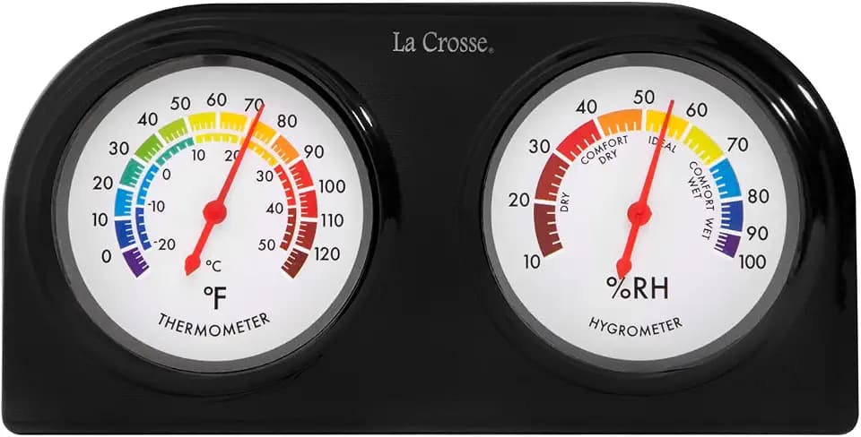 La Crosse 104-288 Analog Thermometer and Humidity Gauge