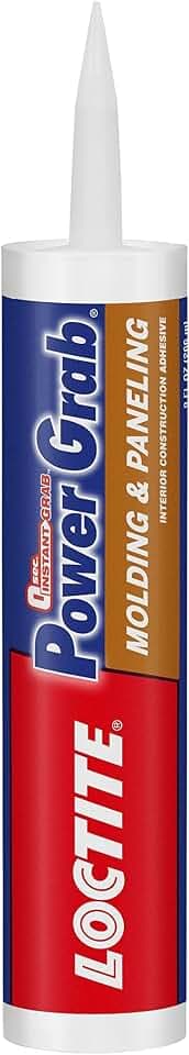 Loctite Power Grab Express Molding & Paneling Construction Adhesive, 9 fl oz Cartridge, 1 Pack