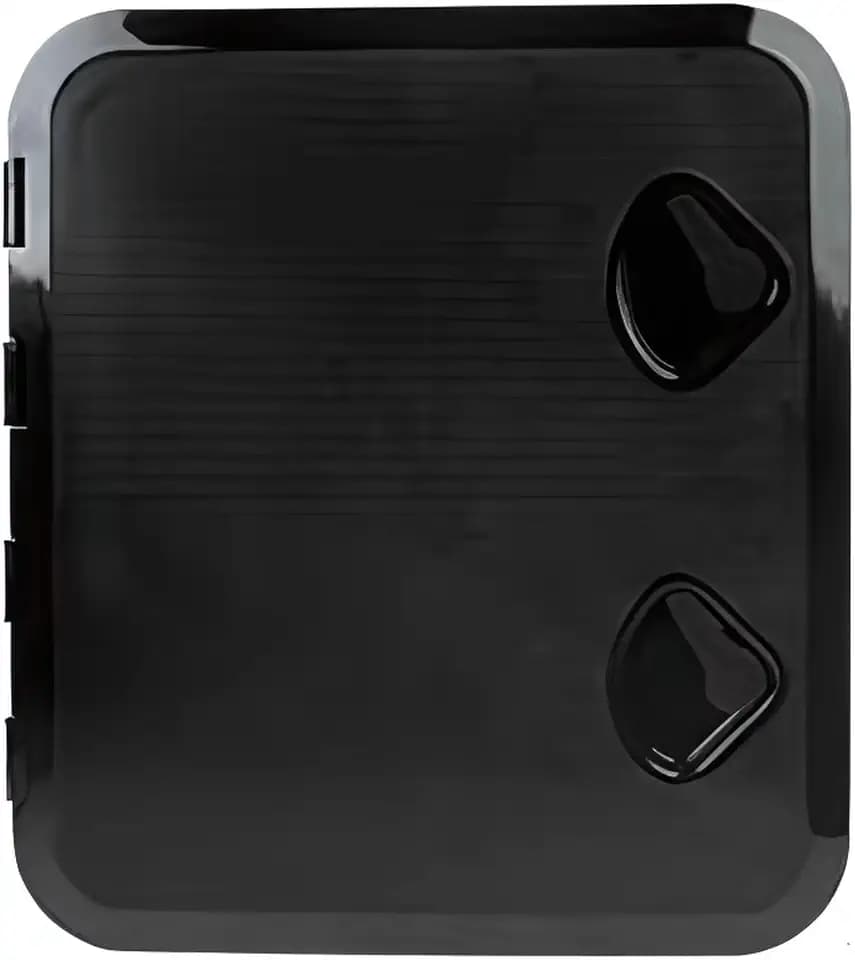 SEAFLO Marine Boat Deck Rectangular Access Hatch - 18.11" x 20.47" (460mm x 510mm) 180° Opening Lid, Non-Skid, Corrosion and UV Resistant, 4-Year Warranty! (Black, Standard)