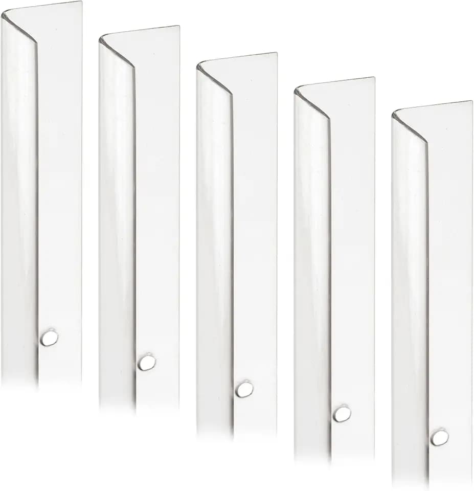 Prime-Line MP9129 Corner Shield Perforated, 3/4 In. x 48 in, Vinyl Construction, Clear, Fasteners Included (5 Pack)