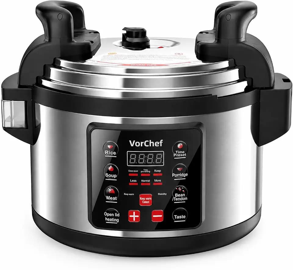 18L/19.0 QT Commercial Electric Pressure Cooker, 5-in-1 Multifunctional Large Pressure Cookers,2000W Electric Pressure Canner with Non-stick Inner Pot Use for Restaurant,Canteen, Hotel