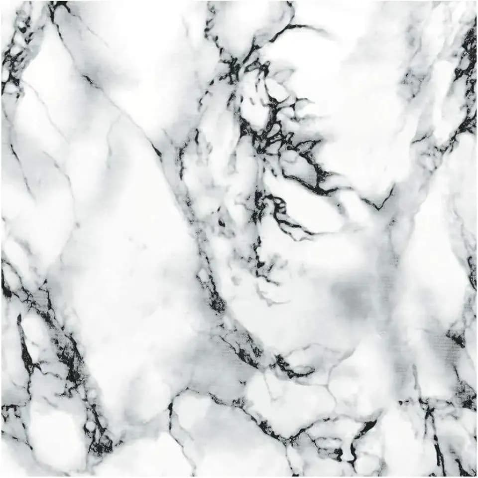 d-c-fix self Adhesive Peel and Stick Waterproof Marble White 26.5'' x 78.7"" Film Thicker Than Contact Paper for Kitchen and bathrooms countertops cabinets, White Marble (FA3468031)