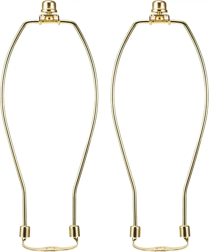 Lamp Harp 10 Inch, Polished Brass, Pack 2, Light Duty