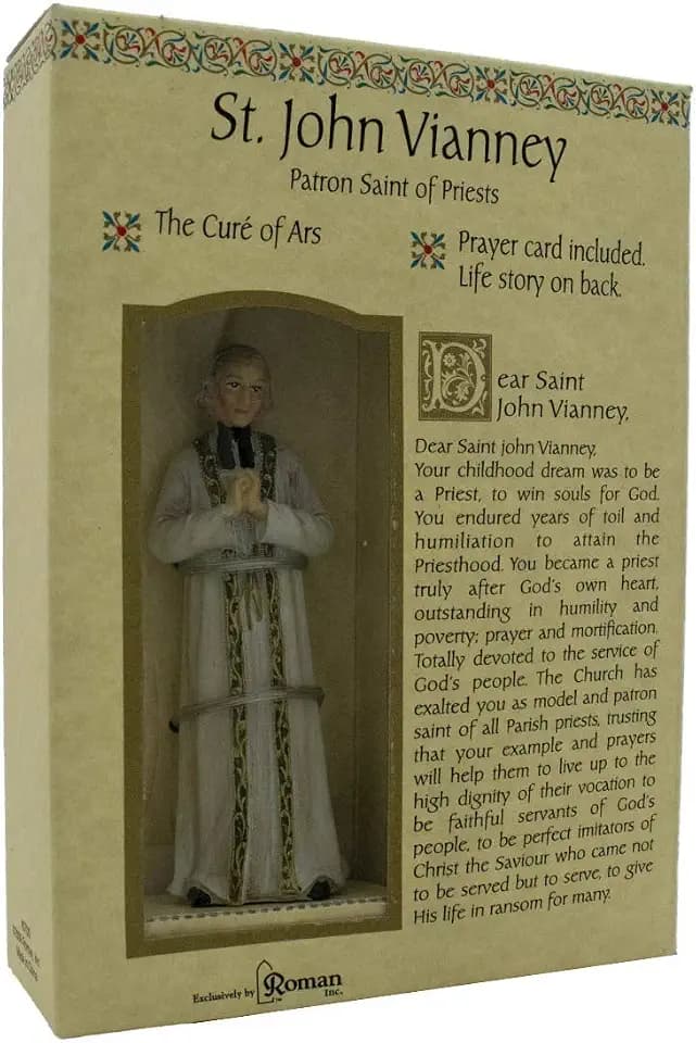 Roman Inc. St. John Vianney * Saint Catholic Figurine Patron 40700