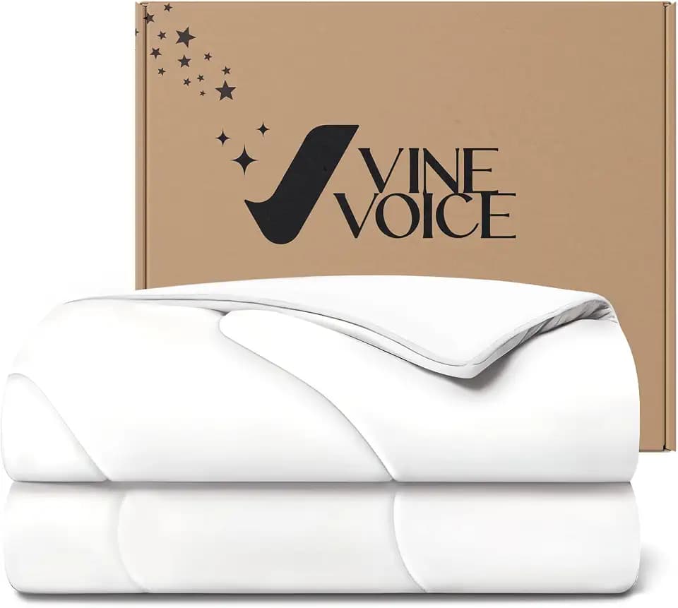Cooling Comforter for Hot Sleepers, Queen 90x90, Arctic White