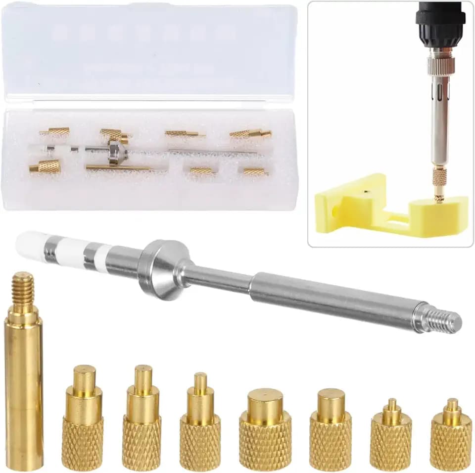Soldering Tip & Adapter Kit, M2 to M8 Sizes, Screw-in Heat Inserts for Ts100 Ts101 Pine64 936