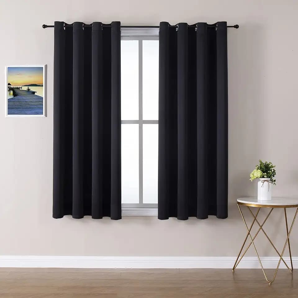 ChrisDowa Blackout Curtains for Bedroom and Living Room 54 Inches Long
