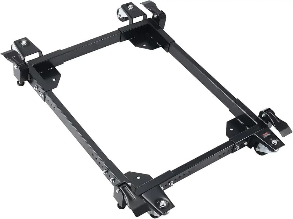 VEVOR Mobile Base, 1500 lbs Capacity, Adjustable from 20" x 24.5" to 28" x 33.5", Heavy Duty Universal Mobile Base Stand with 4 Swivel Wheels, for Woodworking Equipment, Bandsaw, Power Tool, Machine