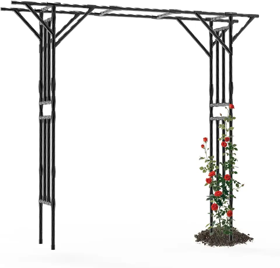 Garden Arch Trellis - 106" L x 106" H Supersize Flattop Garden Arch