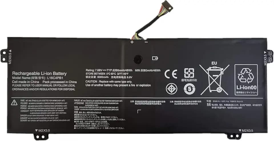 AKKEE L16C4PB1 L16L4PB1 Laptop Akku für Lenovo Yoga 720-13IKB 81C3 80X6, Yoga 730-13IKB 81C3, Yoga 730-13IWL 81JR 13" Series L16M4PB1 5B10M52739 5B10M52738