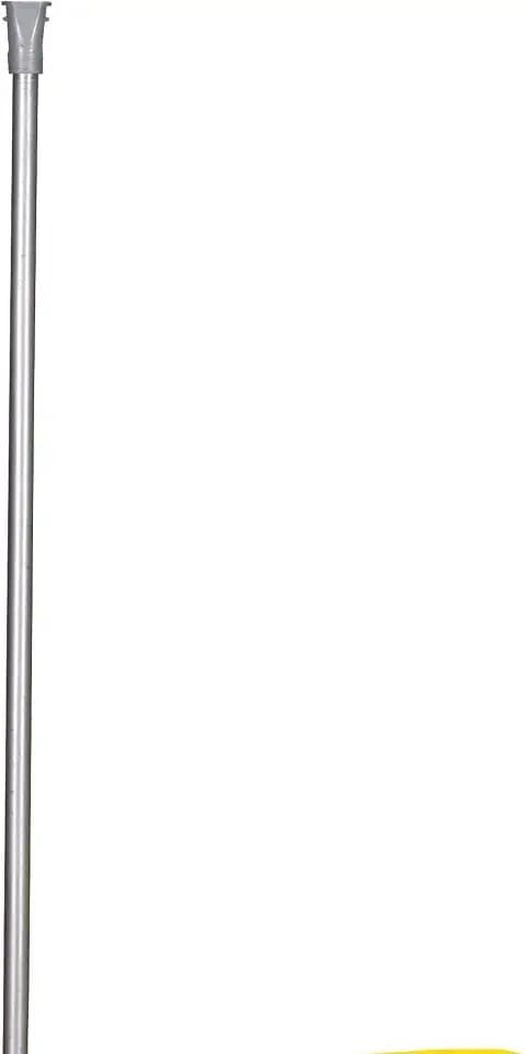 Household Essentials Outdoor Telescoping Clothesline Prop in Steel Pole with Threading Eyelet and Stake Mount, Silver
