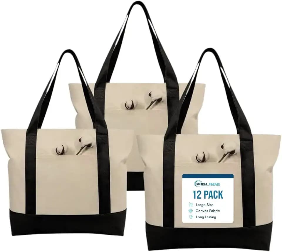 Simpli-Magic Stylish Canvas Tote Bag