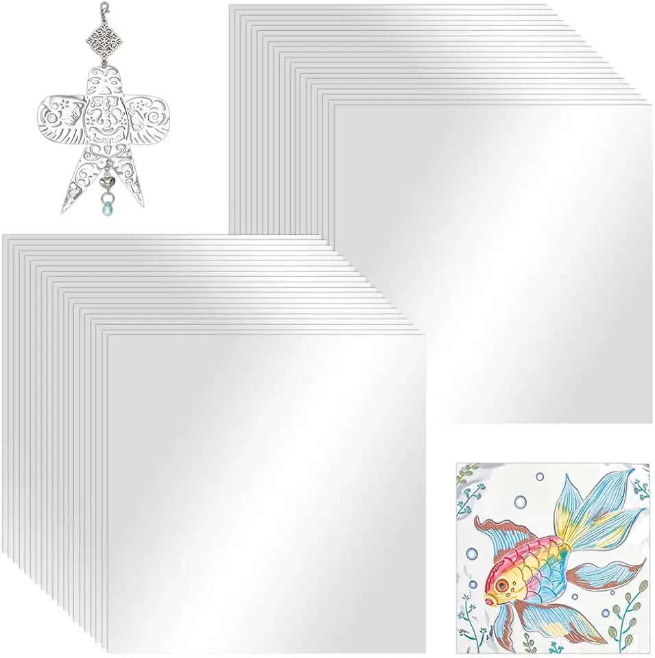 OLYCRAFT 100Pc 6x6 in Aluminum Metal Crafts for Painting Engraving Embossing