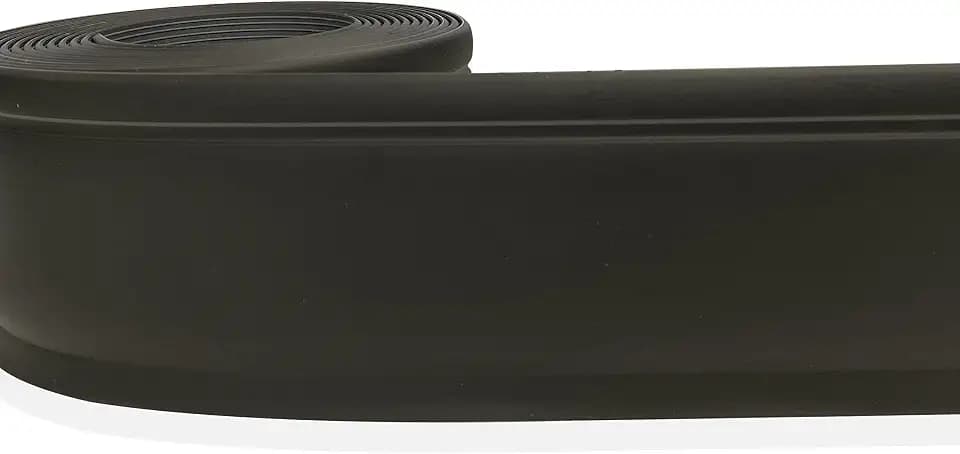PRO FLEX Black Vinyl Wall Base Ultra Thick (1/8 inch), 4-1/4 in X 40 ft with Super Strong Peel and Stick Adhesive Back - Flexible Self Stick Vinyl Wall Base - Easy Install Floor Base with Toe