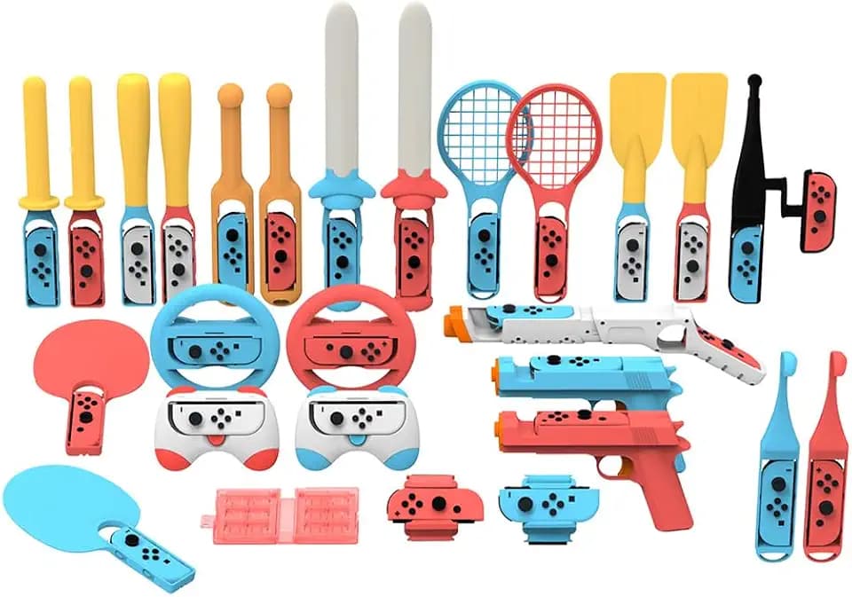 Dobe - 30 in 1 Switch Sports Accessories Bundle for Nintendo Switch