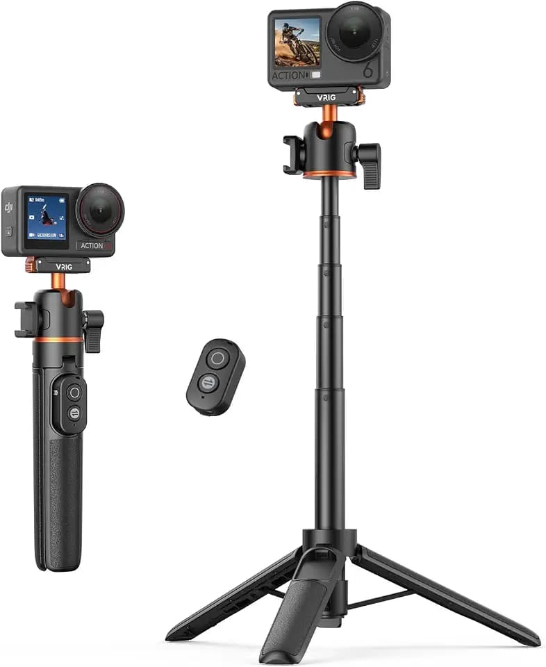 VRIG AC-90S Selfie Stick Stativ für DJI Osmo Action 6/ 5 Pro/ 4/ Osmo 360