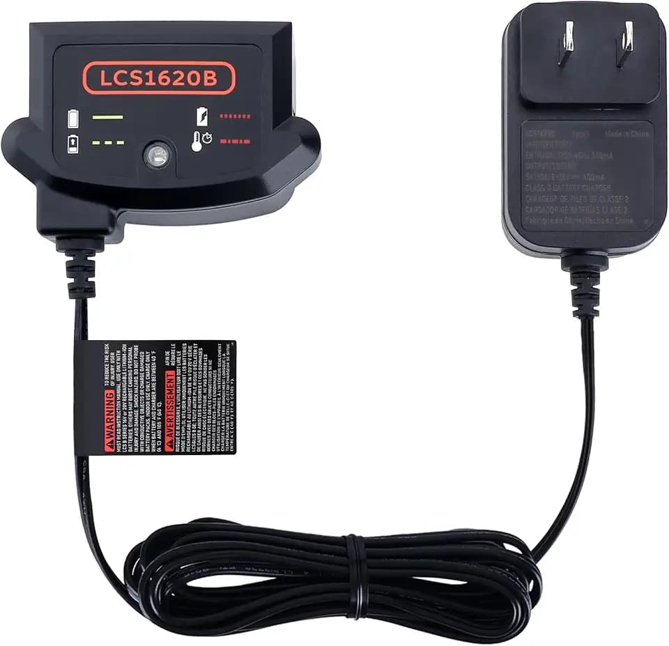 LCS1620B Charger Compatible with Black&Decker 20V Lithium Battery LBXR20