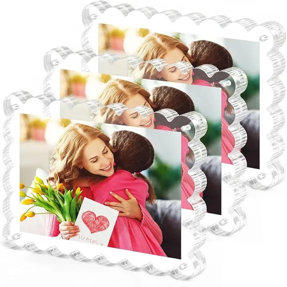 3 Pack 4x6 Acrylic Magnetic Photo Frames