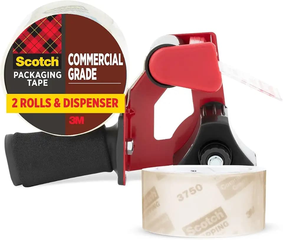 Scotch Commercial Grade Packing Tape, 1.88 in x 54.6 yd, 1 Disp. Roll
