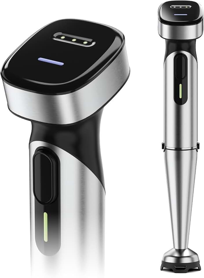 Turelar Cordless Immersion Blender Handheld with Rechargeable Battery