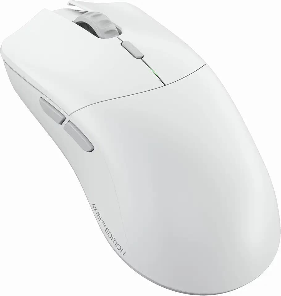 GLORIOUS Gaming Model O 2 PRO 4K/8K Wireless Gaming Mouse - 2.4GHz 1ms delay, 4K/8K Polling, 100M clicks, 59g Ultralight, Long Battery Life, 26K DPI, RGB, Ambidextrous, 6 Buttons, PTFE Feet - White