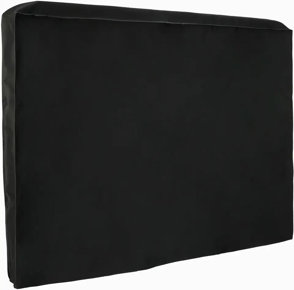 Amazon Basics Wasserdichte Outdoor-TV-Abdeckung für 60 - 65 zoll Flachbildfernseher, 144,8 x 14,2 x 94 cm, Schwarz