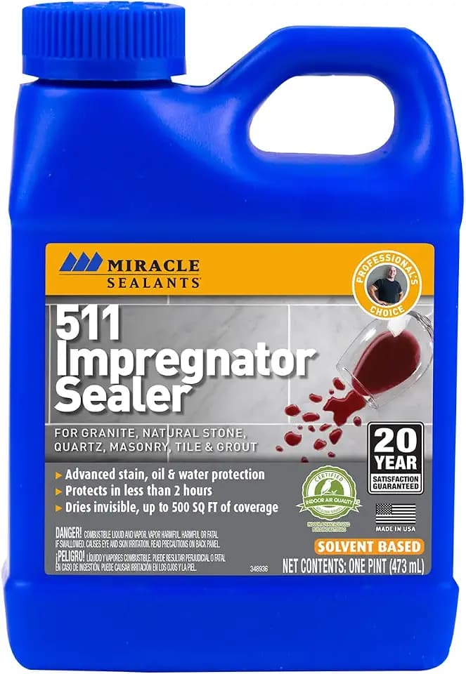 Miracle Sealants 511 Impregnator Penetrating Stone & Tile Sealer, Pint