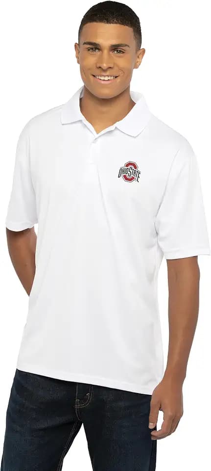 Vantage Apparel NCAA Moisture Wicking Grey Poly Men's Polo