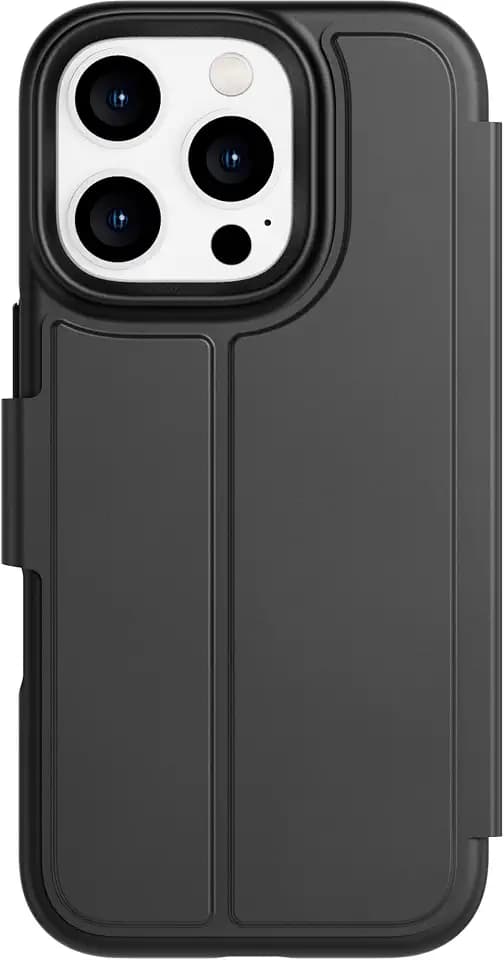 tech21 EvoLite Wallet für iPhone 16 Pro - 3 Kartenfächer Wallet - Impact Protection Case - Schwarz
