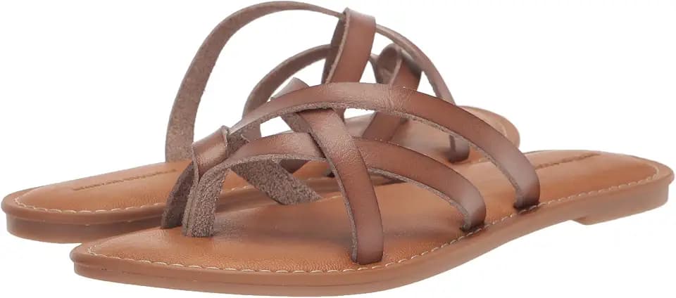 Amazon Essentials Women's Strappy Slide Flat Sandal