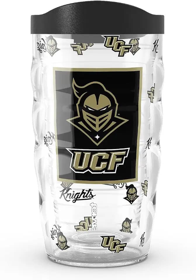 Tervis UCF Knights - Overtime Made in USA Double Walled Insulated Tumbler Travel Cup Keeps Drinks Cold & Hot, 10oz, Classic