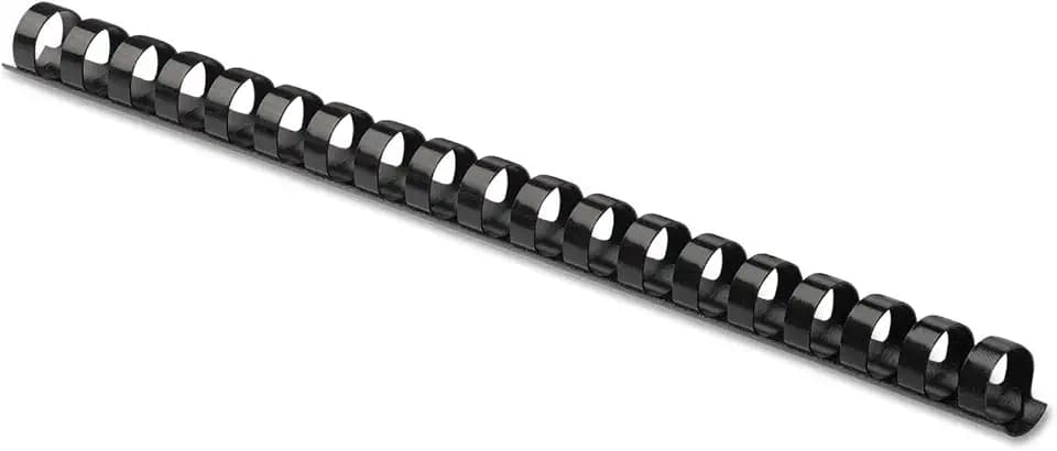 Fellowes 3/8-Inch Plastic Binding Combs, Classroom Must-Haves School Supplies, 55-Sheet Capacity, 100-Pack, Black (52325)