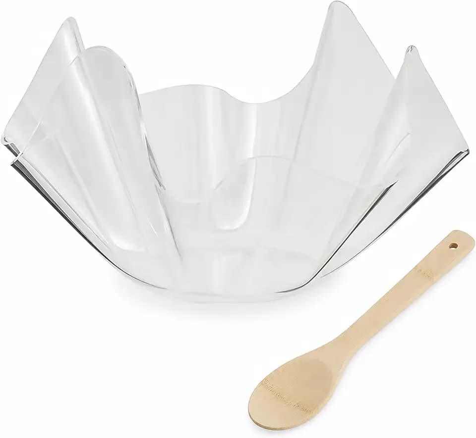 Mud Pie Acrylic Ruffle Bowl Set, 9" x 16"